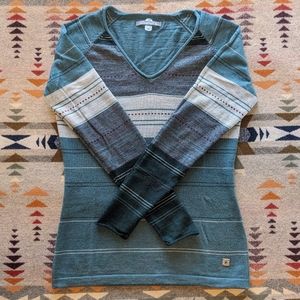 Smartwool Teal Ethno Graphic Sweater